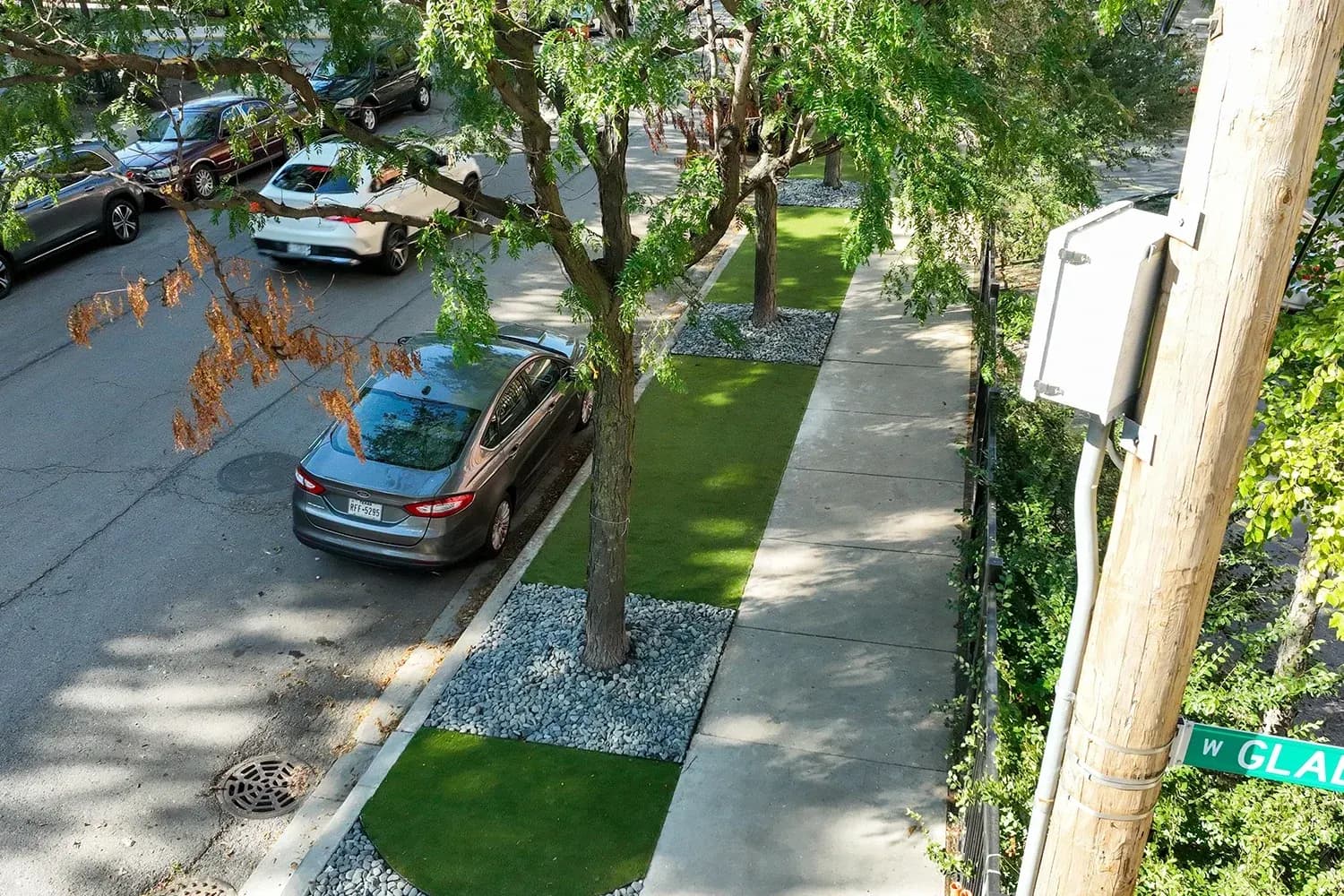Streetfront Green Accent